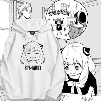 アニメシーン/キャラクター柄 プリント Tシャツ 男女兼用 SPY×FAMILY（スパイファミリー）風 ｔシャツ 半袖 長袖 パーカー ロイド・フォーゲル ユメ・ブリッツ アンジェラ・ブリッツ ドミニク・エドワーズ コスプレ衣装　コスチ