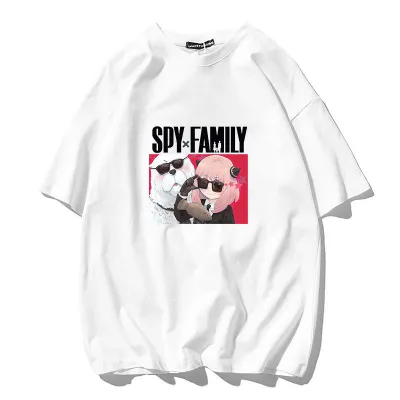 アニメシーン/キャラクター柄 プリント Tシャツ 男女兼用 SPY×FAMILY（スパイファミリー）風 ｔシャツ 半袖 長袖 パーカー ロイド・フォーゲル ユメ・ブリッツ アンジェラ・ブリッツ ドミニク・エドワーズ コスプレ衣装　コスチ