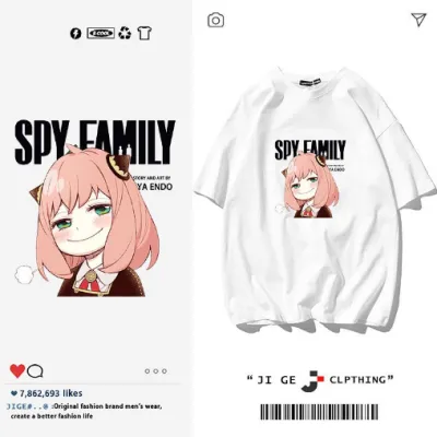 アニメシーン/キャラクター柄 プリント Tシャツ 男女兼用 SPY×FAMILY（スパイファミリー）風 ｔシャツ 半袖 長袖 パーカー ロイド・フォーゲル ユメ・ブリッツ アンジェラ・ブリッツ ドミニク・エドワーズ コスプレ衣装　コスチ