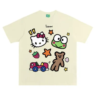 アニメシーン/キャラクター柄 プリント Tシャツ 男女兼用 Hello Kitty ハローキティ ｔシャツ 半袖 長袖 パーカー ハローキティ キティのママ キティのパパ ミミィ デイジー リトルツインスターズ キティのお友達 コスプレ