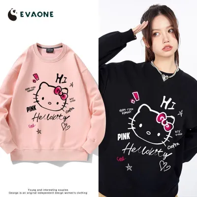 アニメシーン/キャラクター柄 プリント Tシャツ 男女兼用 Hello Kitty ハローキティ ｔシャツ 半袖 長袖 パーカー ハローキティ キティのママ キティのパパ ミミィ デイジー リトルツインスターズ キティのお友達 コスプレ