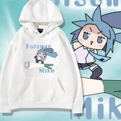 アニメシーン/キャラクター柄 プリント パーカー 男女兼用 Hatsune Miku初音ミク風 ハローキティ風 ｔシャツ 半袖 長袖 パーカー 初音ミク コスプレ衣装　コスチューム　グッズ