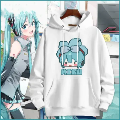 アニメシーン/キャラクター柄 プリント パーカー 男女兼用 Hatsune Miku初音ミク風 ハローキティ風 ｔシャツ 半袖 長袖 パーカー 初音ミク コスプレ衣装　コスチューム　グッズ