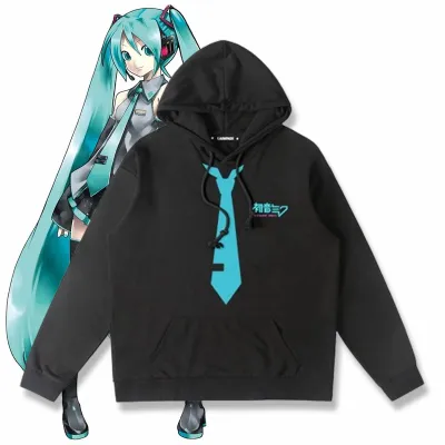 アニメシーン/キャラクター柄 プリント パーカー 男女兼用 Hatsune Miku初音ミク風 ハローキティ風 ｔシャツ 半袖 長袖 パーカー 初音ミク コスプレ衣装　コスチューム　グッズ