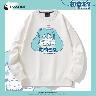 アニメシーン/キャラクター柄 プリント Tシャツ 男女兼用 Hatsune Miku初音ミク風 ハローキティ風 ｔシャツ 半袖 長袖 パーカー 初音ミク コスプレ衣装　コスチューム　グッズ