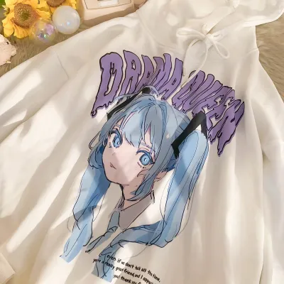 アニメシーン/キャラクター柄 プリント パーカー 男女兼用 Hatsune Miku初音ミク風 ハローキティ風 ｔシャツ 半袖 長袖 パーカー 初音ミク コスプレ衣装　コスチューム　グッズ