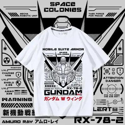 アニメシーン/キャラクター柄 プリント Tシャツ 男女兼用 機動戦士ガンダム風 ハローキティ風 ｔシャツ 半袖 長袖 パーカー アムロ・レイ シャア・アズナブル ブライト・ノア サイクロプス隊 コスプレ衣装　コスチューム　グッズ