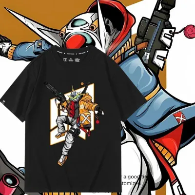 アニメシーン/キャラクター柄 プリント Tシャツ 男女兼用 機動戦士ガンダム風 ハローキティ風 ｔシャツ 半袖 長袖 パーカー アムロ・レイ シャア・アズナブル ブライト・ノア サイクロプス隊 コスプレ衣装　コスチューム　グッズ