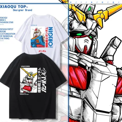 アニメシーン/キャラクター柄 プリント Tシャツ 男女兼用 機動戦士ガンダム風 ハローキティ風 ｔシャツ 半袖 長袖 パーカー アムロ・レイ シャア・アズナブル ブライト・ノア サイクロプス隊 コスプレ衣装　コスチューム　グッズ