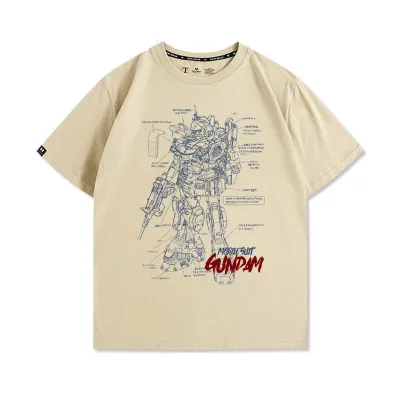 アニメシーン/キャラクター柄 プリント Tシャツ 男女兼用 機動戦士ガンダム風 ハローキティ風 ｔシャツ 半袖 長袖 パーカー アムロ・レイ シャア・アズナブル ブライト・ノア サイクロプス隊 コスプレ衣装　コスチューム　グッズ