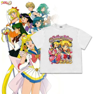 アニメシーン/キャラクター柄 プリント Tシャツ 男女兼用 美少女戦士セーラームーン風 ｔシャツ 半袖 長袖 パーカー 月野うさぎ / セーラームーン セーラーマーキュリー（水野亜美） コスプレ衣装　コスチューム　グッズ