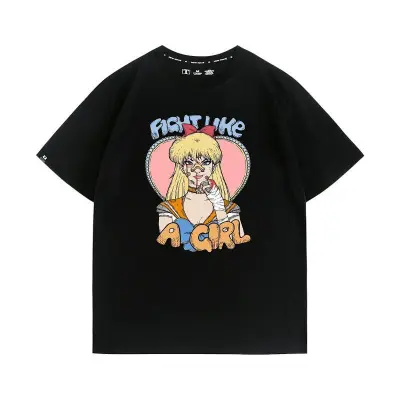 アニメシーン/キャラクター柄 プリント Tシャツ 男女兼用 美少女戦士セーラームーン風 ｔシャツ 半袖 長袖 パーカー 月野うさぎ / セーラームーン セーラーマーキュリー（水野亜美） コスプレ衣装　コスチューム　グッズ