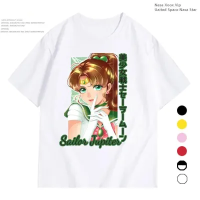 アニメシーン/キャラクター柄 プリント Tシャツ 男女兼用 美少女戦士セーラームーン風 ｔシャツ 半袖 長袖 パーカー 月野うさぎ / セーラームーン セーラーマーキュリー（水野亜美） コスプレ衣装　コスチューム　グッズ