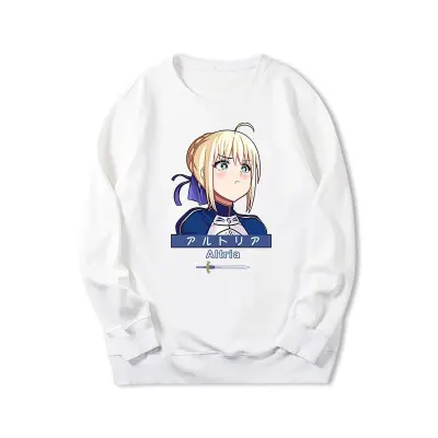 アニメシーン/キャラクター柄 プリント Tシャツ 男女兼用 Fate/stay night フェイト／ステイナイト風 ｔシャツ 半袖 長袖 パーカー セイバー 衛宮士郎 遠坂凛 間桐 桜 アーチャー ランサー コスプレ衣装　コスチューム