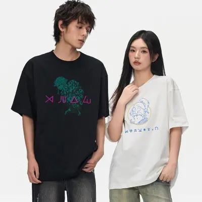 アニメシーン/キャラクター柄 プリント Tシャツ 男女兼用 ハンター×ハンター風 ｔシャツ 半袖 長袖 パーカー ゴン キルア クラピカ レオリオ ヒソカ コスプレ衣装　コスチューム　グッズ