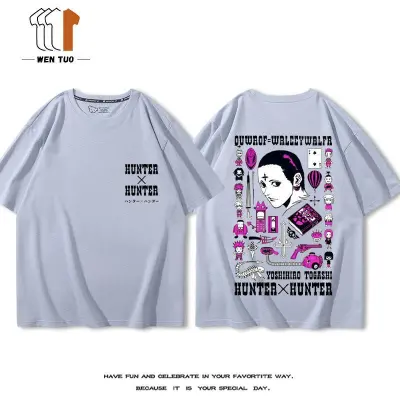 アニメシーン/キャラクター柄 プリント Tシャツ 男女兼用 ハンター×ハンター風 ｔシャツ 半袖 長袖 パーカー ゴン キルア クラピカ レオリオ ヒソカ コスプレ衣装　コスチューム　グッズ