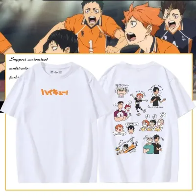 アニメシーン/キャラクター柄 プリント Tシャツ 男女兼用 ハイキュー!!風 ｔシャツ 半袖 長袖 パーカー 日向翔陽 影山飛雄 月島蛍 菅原孝支 西谷夕 山口忠 コスプレ衣装　コスチューム　グッズ