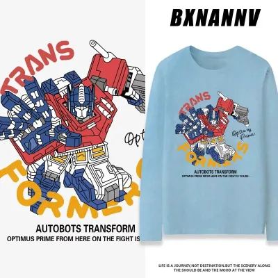 アニメシーン/キャラクター柄 プリント Tシャツ 男女兼用 トランスフォーマー風 ｔシャツ 半袖 長袖 パーカー オプティマスプライム、バンブルビー、メガトロン、スタースクリーム、サウンドウェーブ コスプレ衣装　コスチューム　グッズ