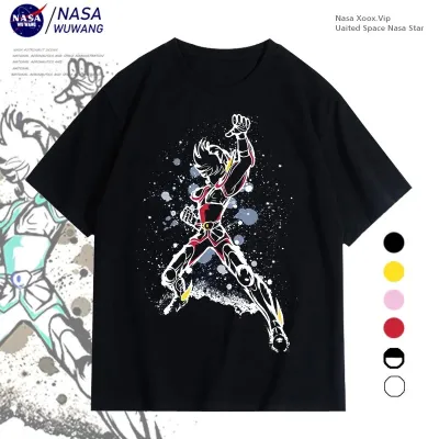 アニメシーン/キャラクター柄 プリント Tシャツ 男女兼用 聖闘士星矢風 ｔシャツ 半袖 長袖 パーカー 星矢 紫龍 冰河 瞬 紫織 一輝 コスプレ衣装　コスチューム　グッズ