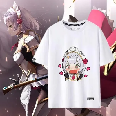 アニメシーン/キャラクター柄 プリント Tシャツ 男女兼用 原神（げんしん）風 ｔシャツ 半袖 長袖 パーカー コスプレ衣装　コスチューム　グッズ