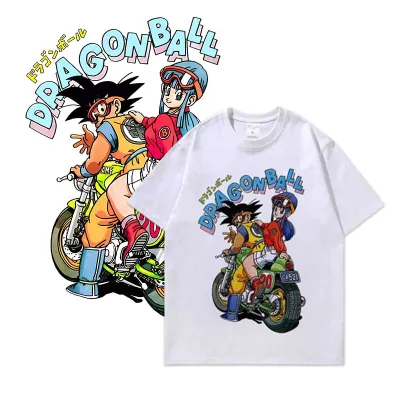 アニメシーン/キャラクター柄 プリント Tシャツ男女兼用 Dragon Ball ドラゴンボール風 ｔシャツ 半袖 長袖 パーカー 孫悟空 ベジータ ブルマ ピッコロ クリリン トランクス チチ ヤムチャ ラディッツ フリーザ コスプレ衣装