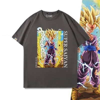 アニメシーン/キャラクター柄 プリント Tシャツ 男女兼用 Dragon Ball ドラゴンボール風 ｔシャツ 半袖 長袖 パーカー 孫悟空 ベジータ ブルマ ピッコロ クリリン トランクス チチ ヤムチャ ラディッツ フリーザ コスプ