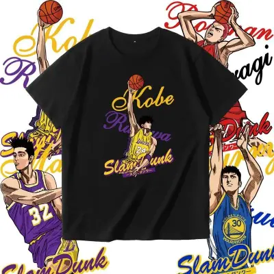 半袖  アニメシーン/キャラクター柄 プリント Tシャツ 男女兼用 SLAM DUNK スラムダンク風 ｔシャツ 半袖 湘北高校 桜木花道 コスプレ衣装　コスチューム　スラムダンク グッズ