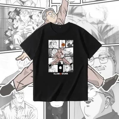 半袖  アニメシーン/キャラクター柄 プリント Tシャツ 男女兼用 SLAM DUNK スラムダンク風 ｔシャツ 半袖 湘北高校 桜木花道 コスプレ衣装　コスチューム　スラムダンク グッズ